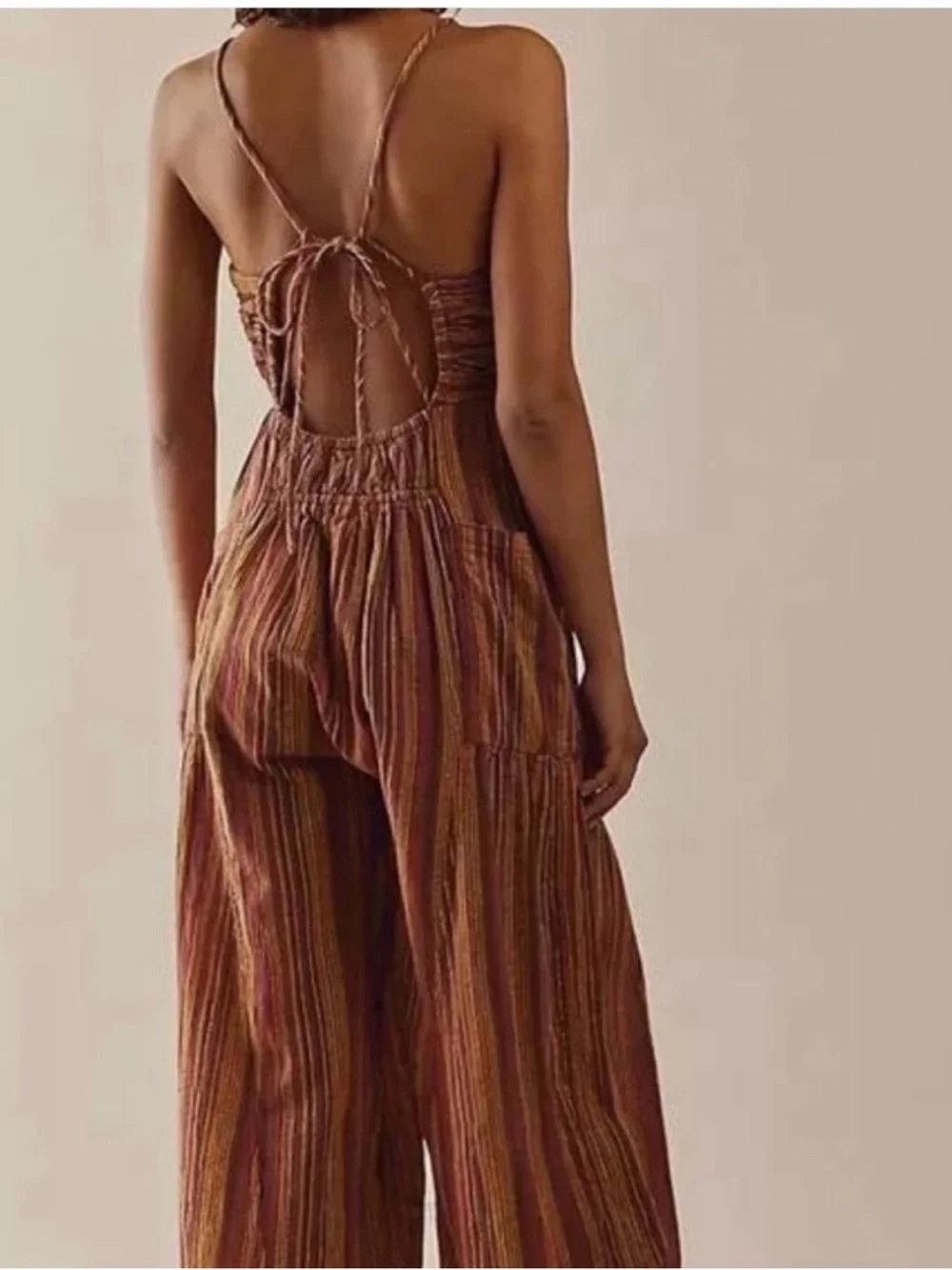 Free People Sundaze For Surfin V-Neck Jumpsuit